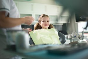 Little,Girl,Is,Having,Her,Teeth,Examined,By,Dentist.little,Girl